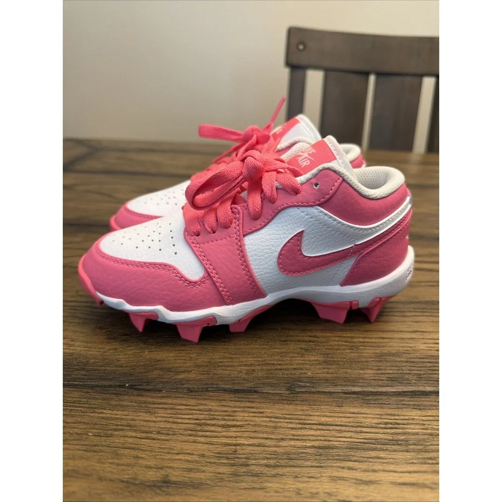 Jordan 1 Low Youth Multisport Cleat Pink 13C HF6885-102 Football Baseball